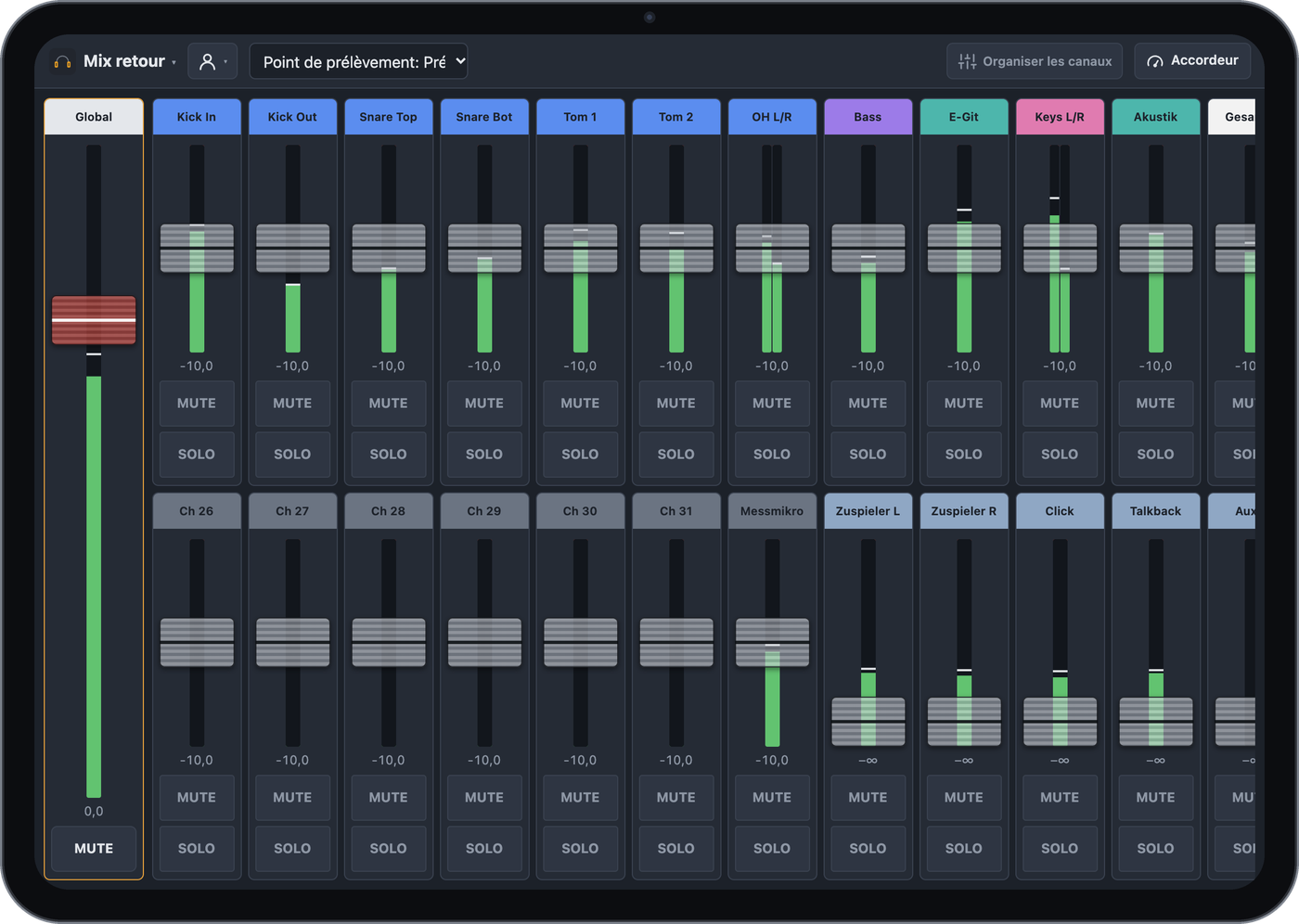Mix retour sur un iPad